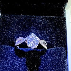 New Silver Women's Mousinite Ring Suze 8